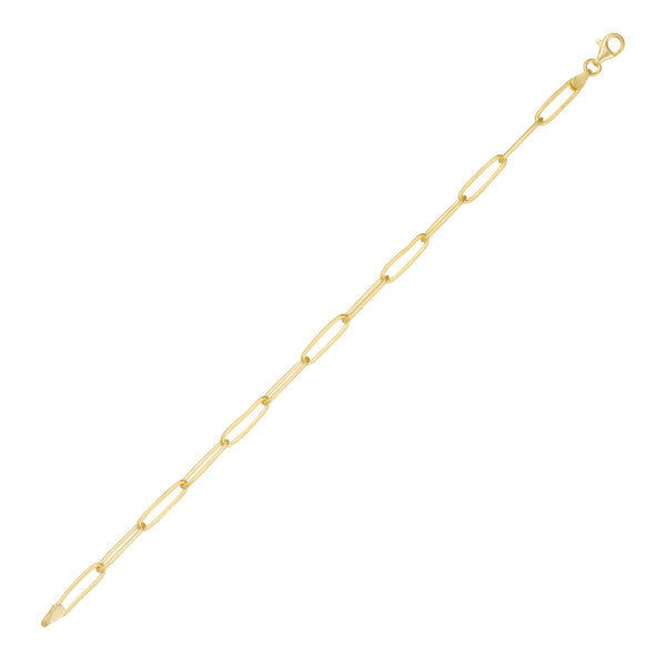 Sterling Rectangular Large Chain Bracelet