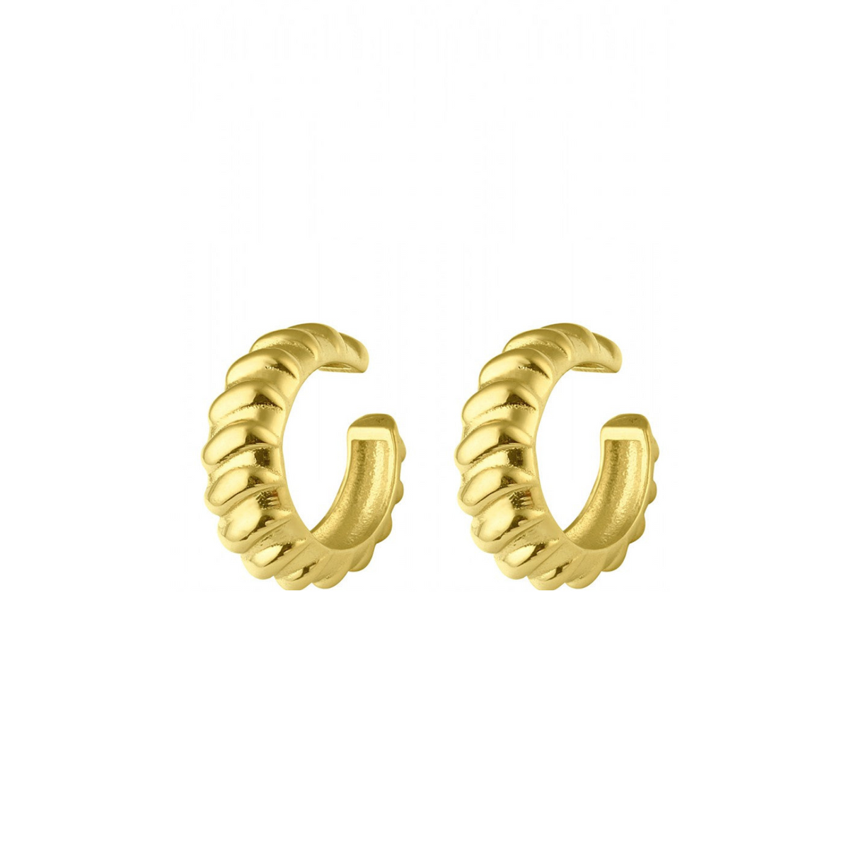 Croissant Ear Cuffs No Piercing Sterling Silver Pair