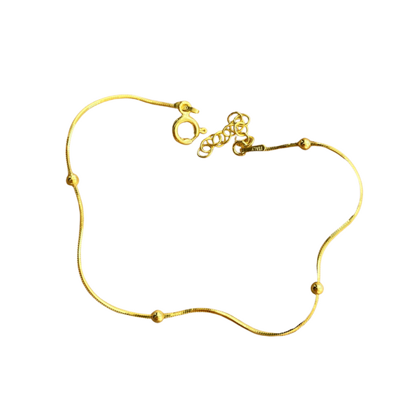Italian Bead Chain Sterling Satellite Bracelet
