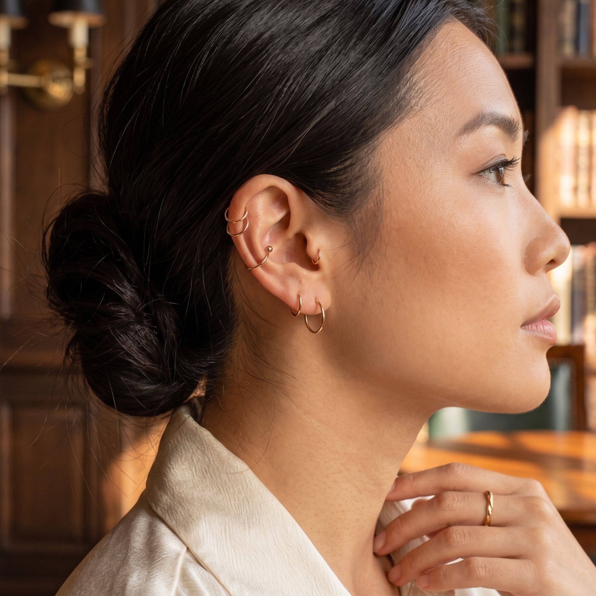 9ct Solid Gold Hoop Earrings