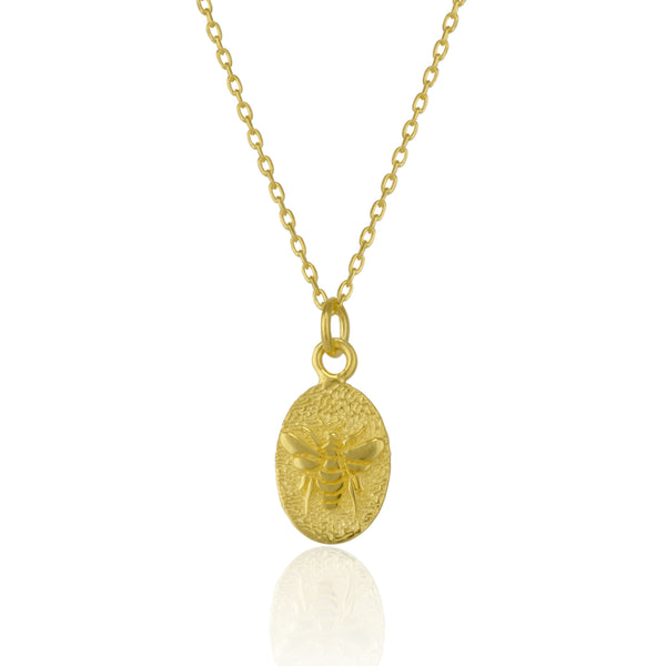 Sterling Bee Chain Pendant Necklace