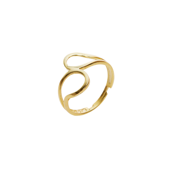 Intercepting Circles Sterling Ring