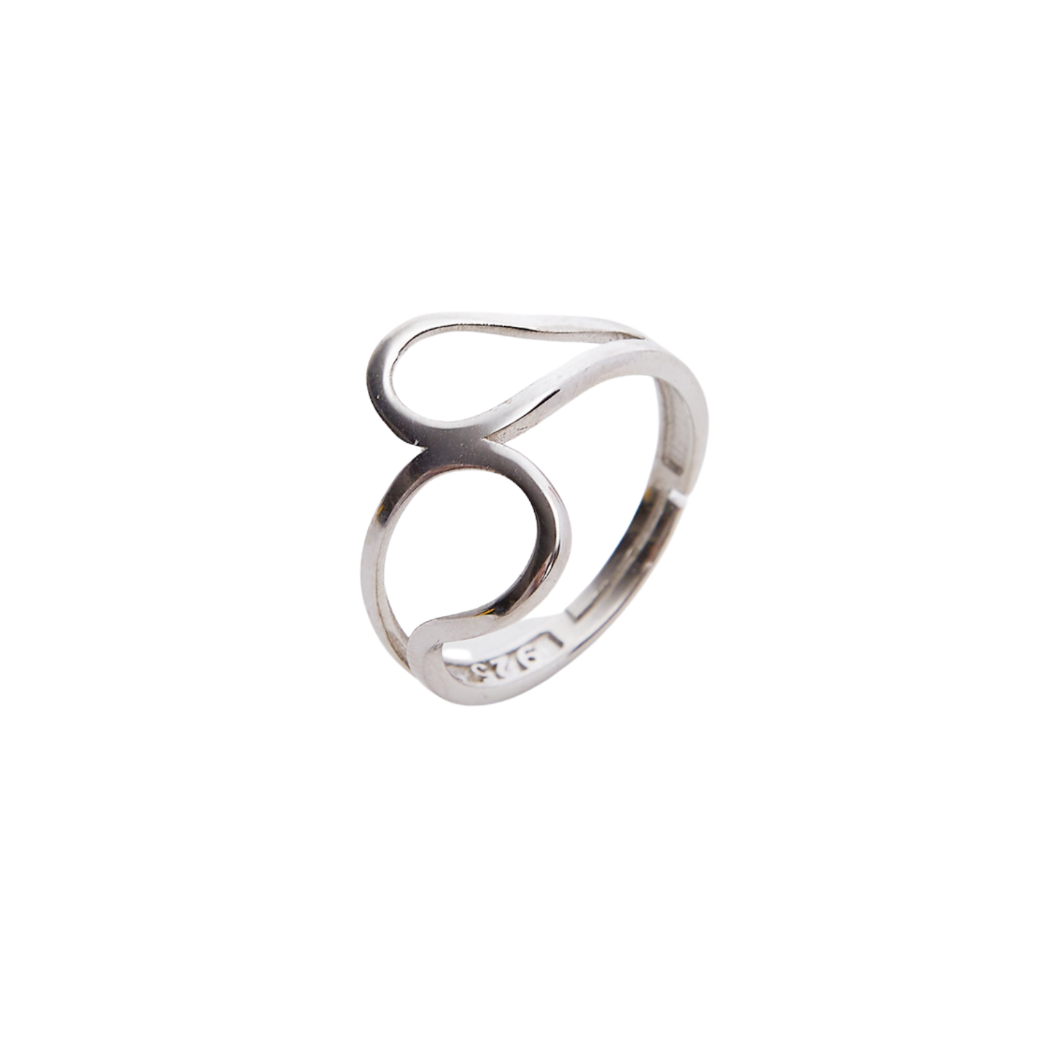 Intercepting Circles New Sterling Silver Ring