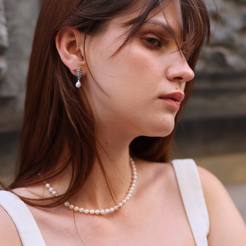 Small Natural Freshwater Real Pearl Strand Necklace