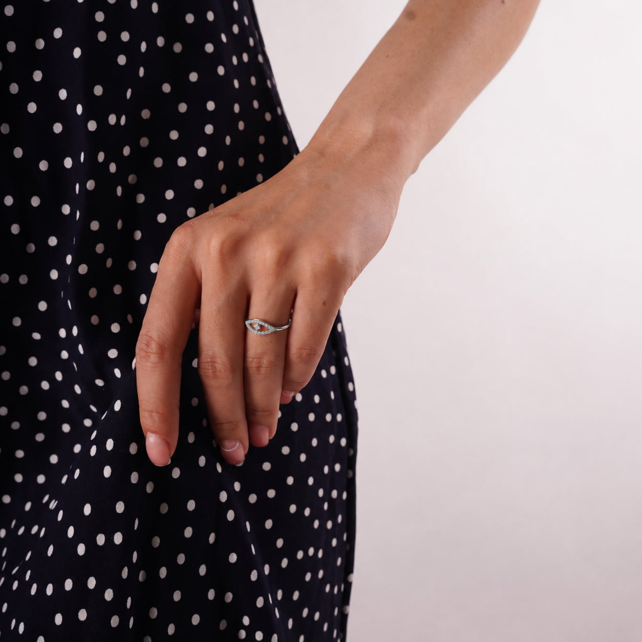 Star Evil Eye Sterling Silver Ring
