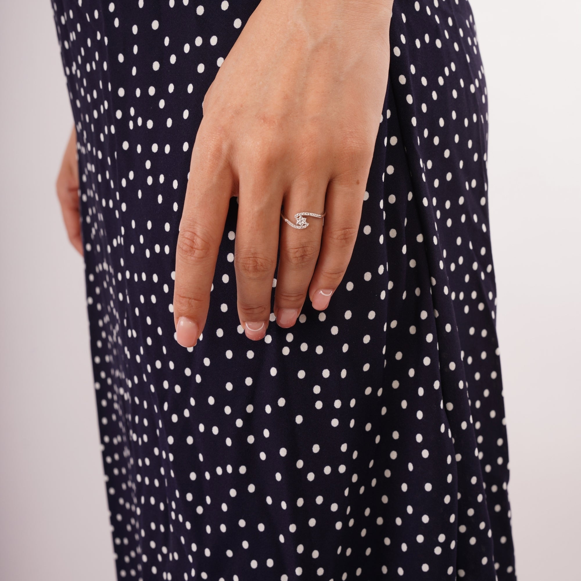 Star Swirl Sterling Silver Ring