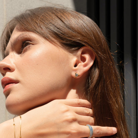 Triangle Sterling Silver Stud Earring