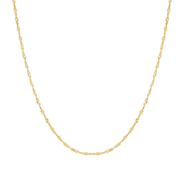 Twisted Curb Singapore Sterling Chain