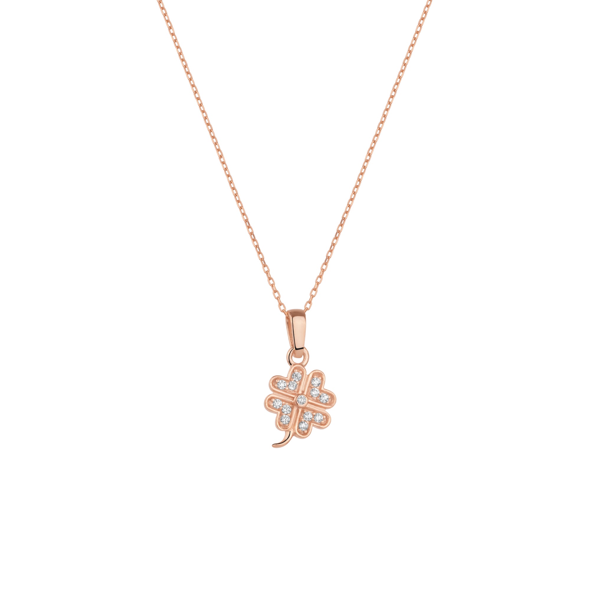 Four Leaf Clover Sterling Silver Necklace