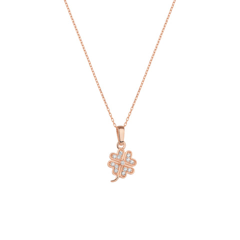 Four Leaf Clover Sterling Silver Necklace