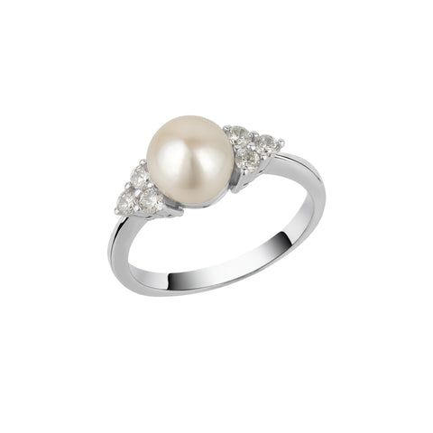 Sterling Silver Grape Pearl Ring