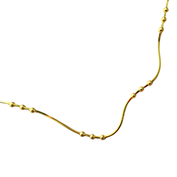 Three Bead Sterling Satellite Bracelet