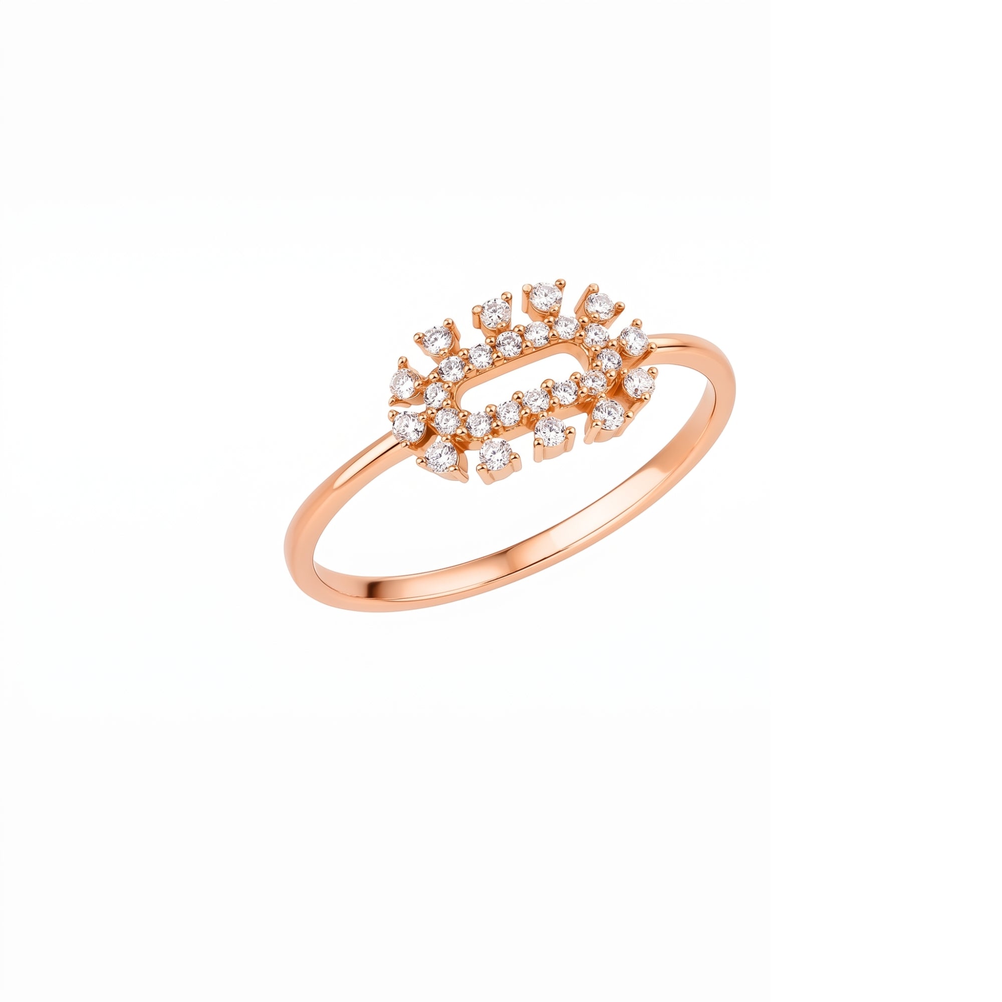 Oval Wreath Sterling Silver Ring