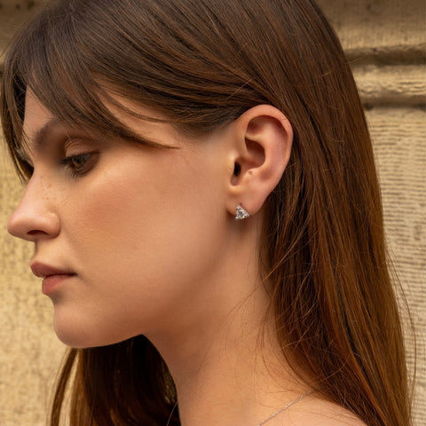 Triangle Sterling Silver Stud Earring
