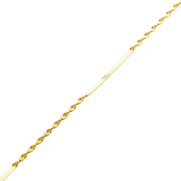 Semi Singapore Sterling Bracelet