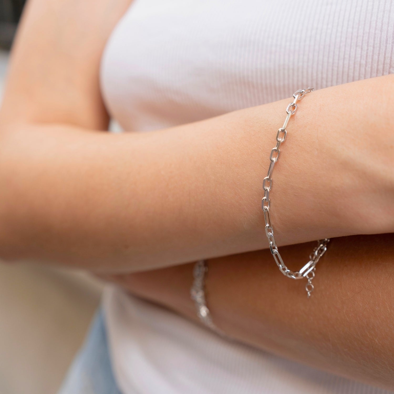 Sterling Silver Link Chain Bracelet