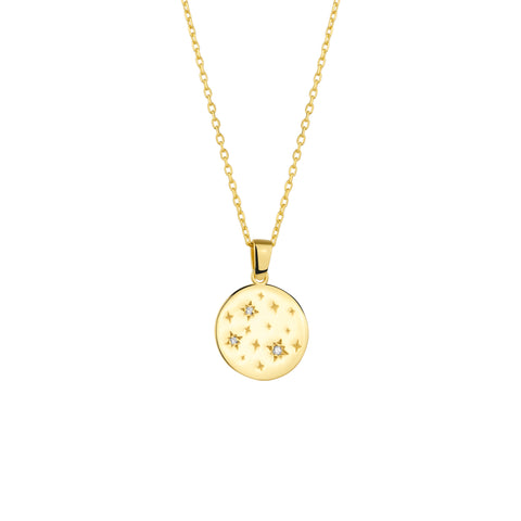 Fine Celestial Diamond Pendant Sterling Silver Necklace