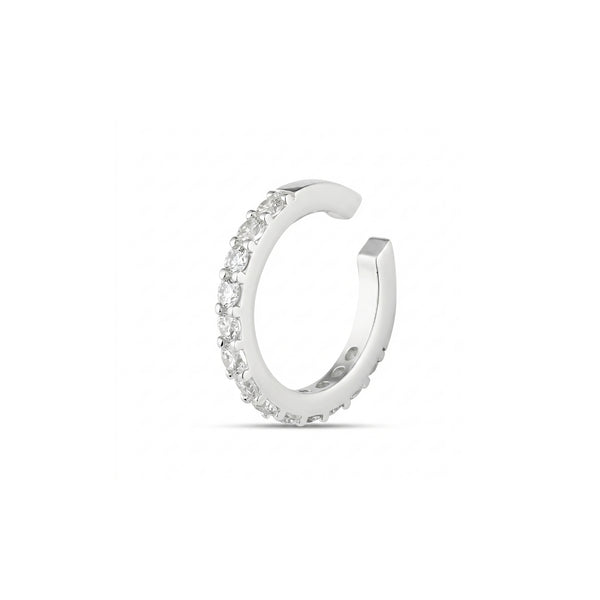 Cubic Zirconia Sterling Ear Cuff No Piercing
