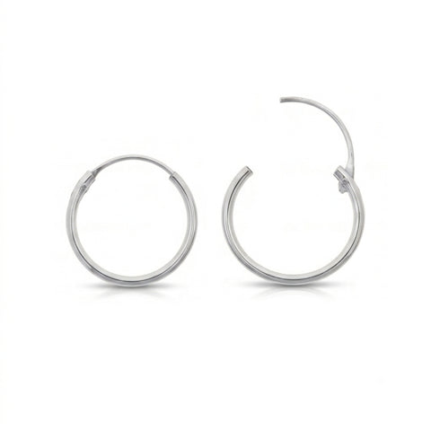 Sterling Silver Essential Hoop Earrings