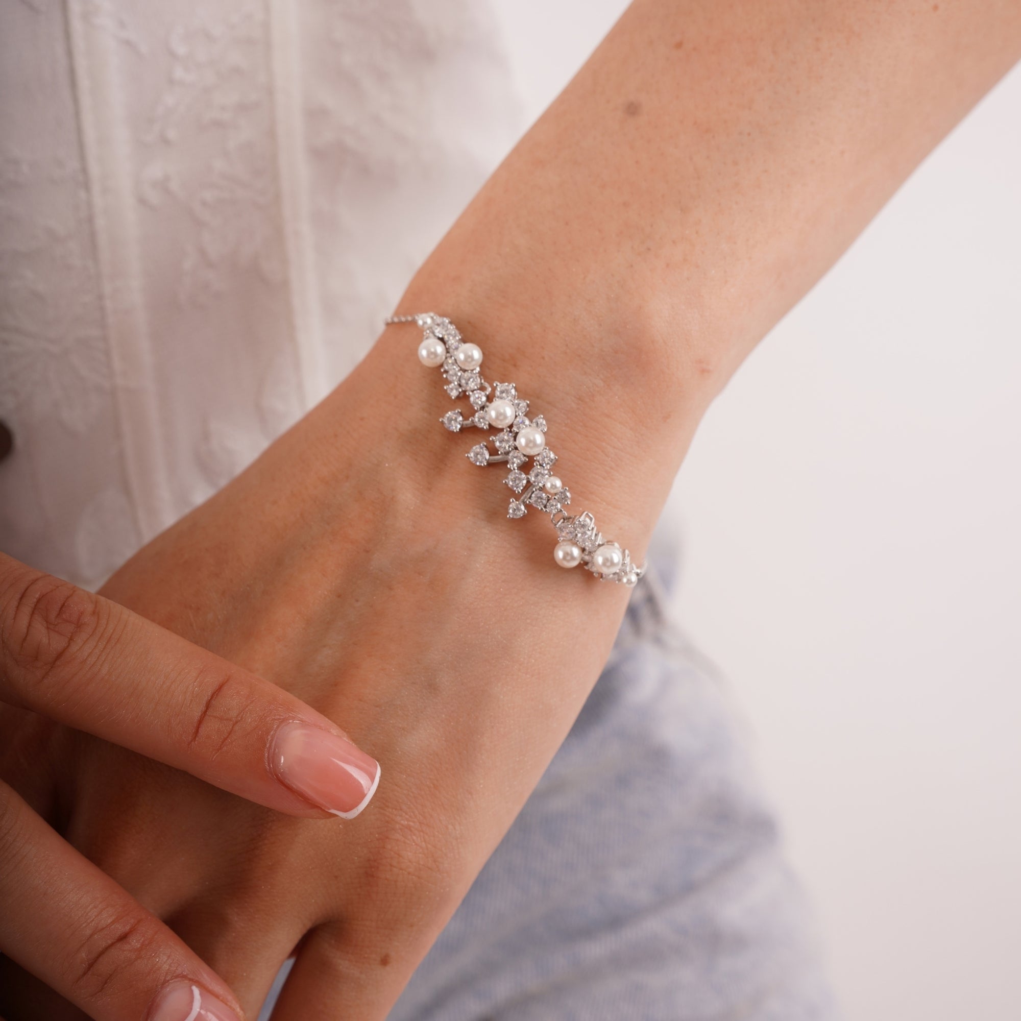 Pearl Radiance Sterling Silver Bracelet
