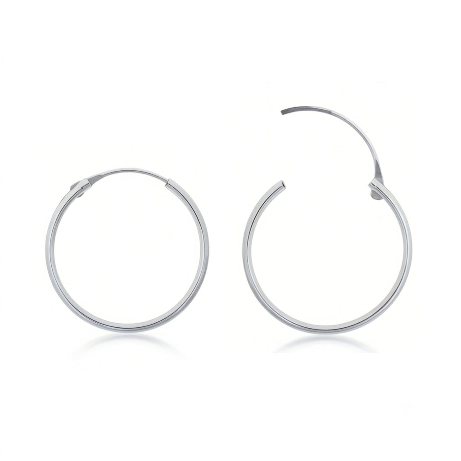 Sterling Silver Essential Hoop Earrings