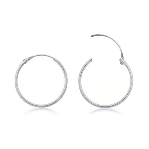 Sterling Silver Essential Hoop Earrings
