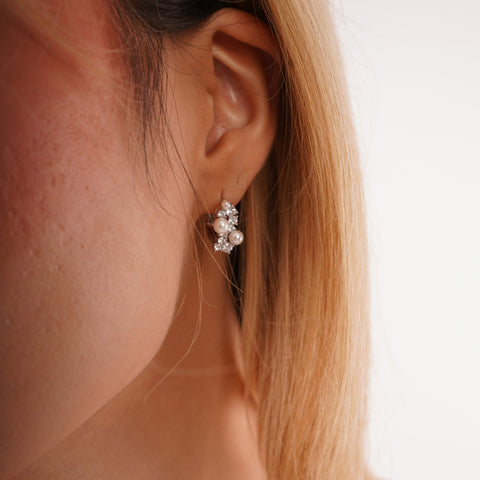 Pearl Radiance Sterling Silver Earrings