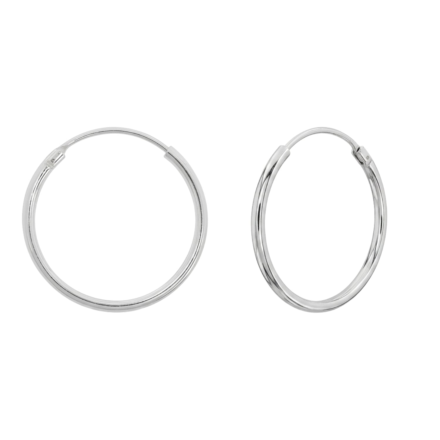 Sterling Silver Essential Hoop Earrings