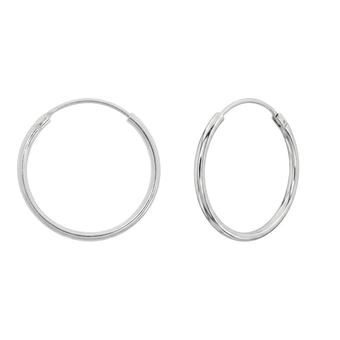 Sterling Silver Essential Hoop Earrings
