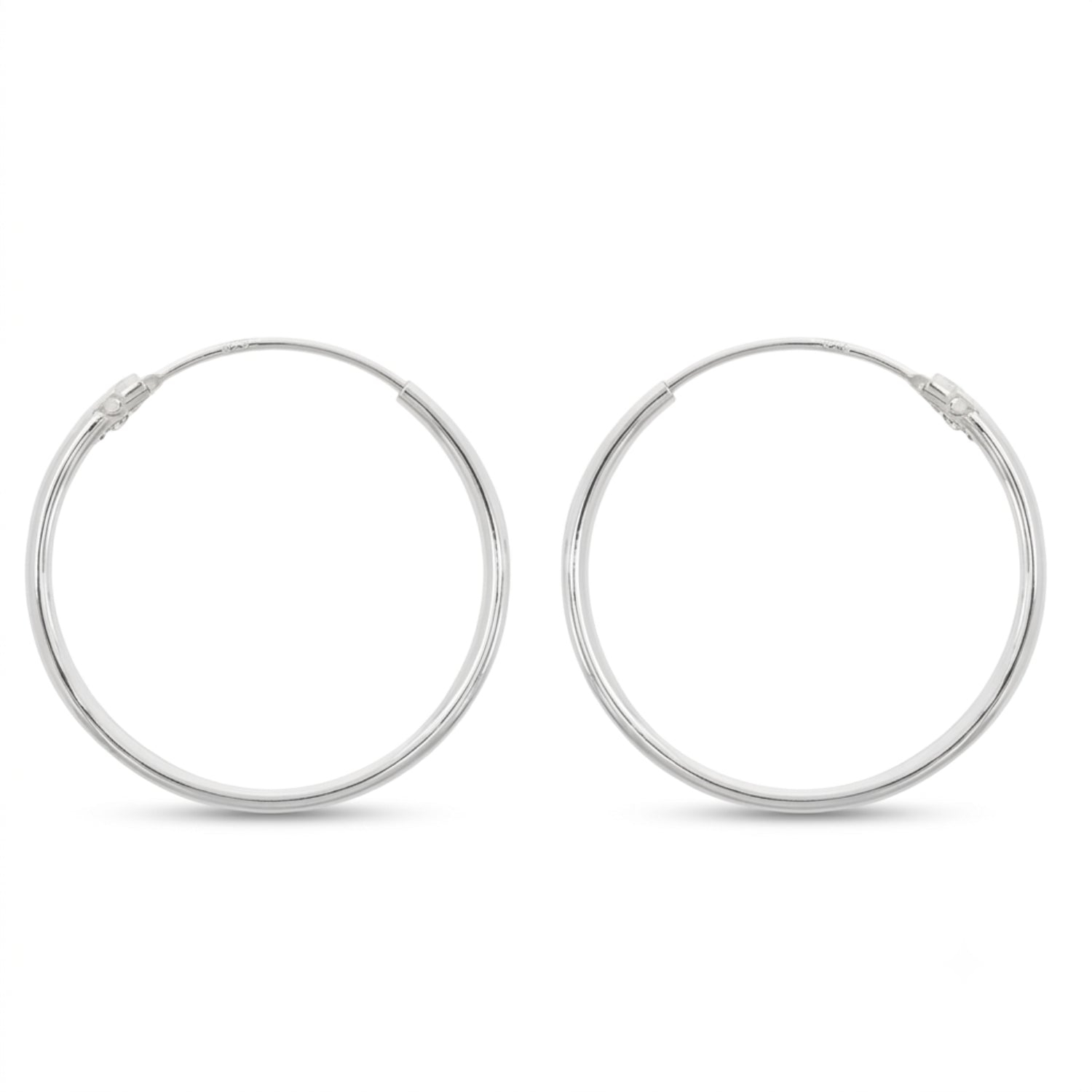 Sterling Silver Essential Hoop Earrings