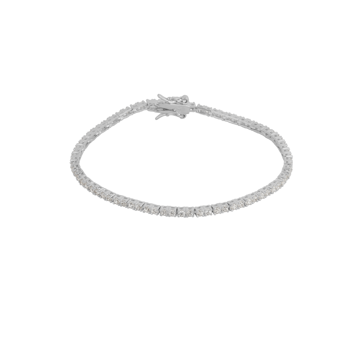 Sterling Silver Fine Tennis Bracelet