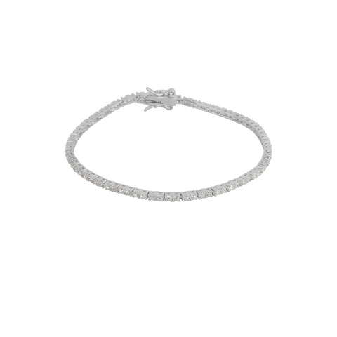 Sterling Silver Fine Tennis Bracelet