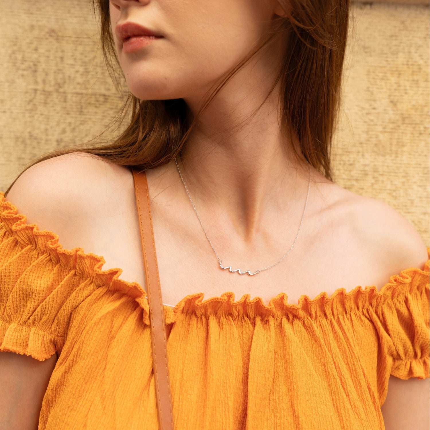 Sterling Silver Wave Necklace