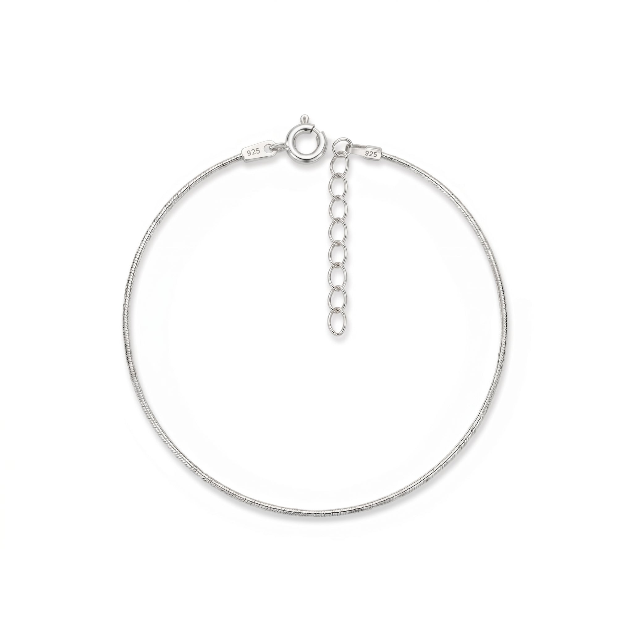Italian Fine Chain Sterling Silver Bracelet