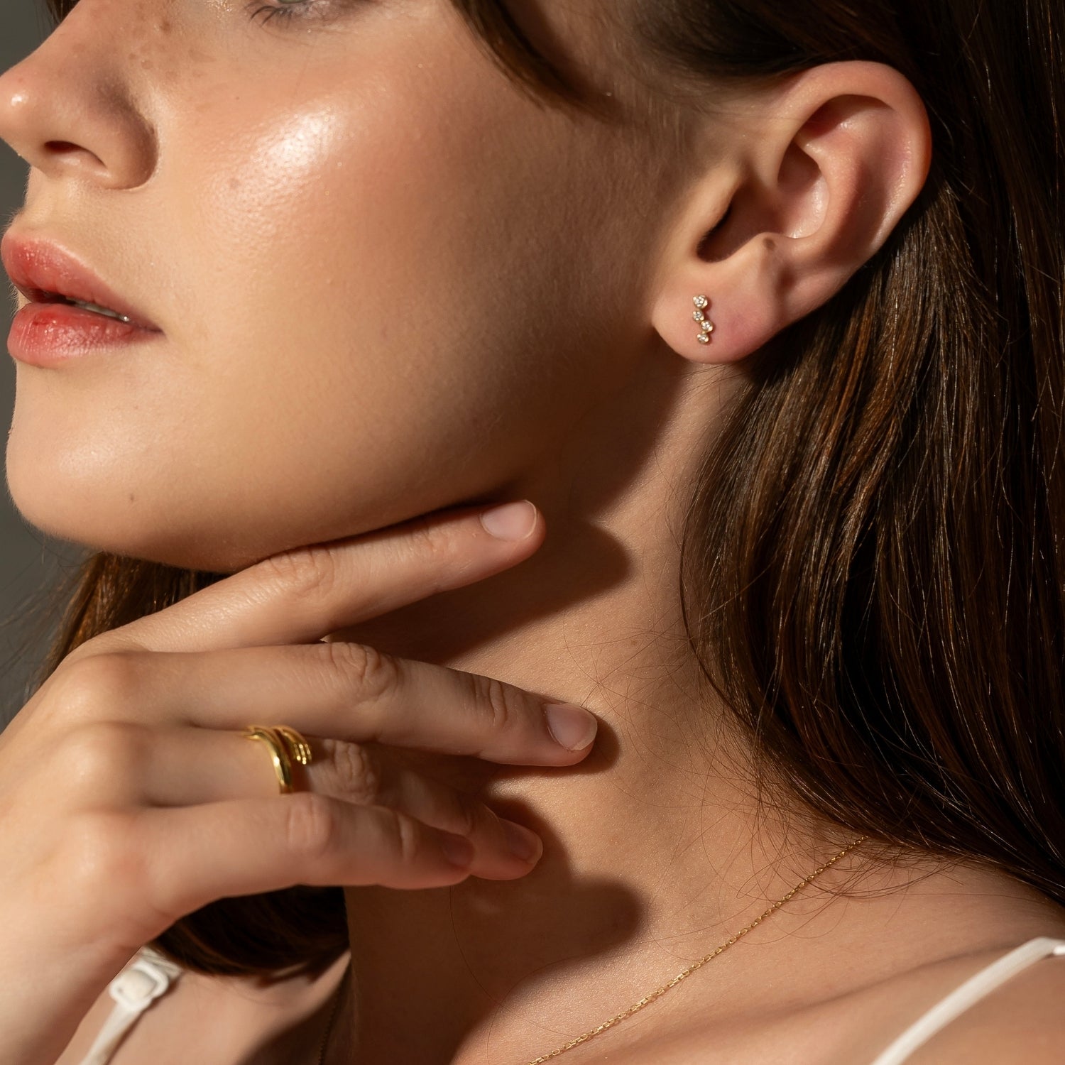 Fine Cluster Diamond Earrings in 14ct Solid Gold