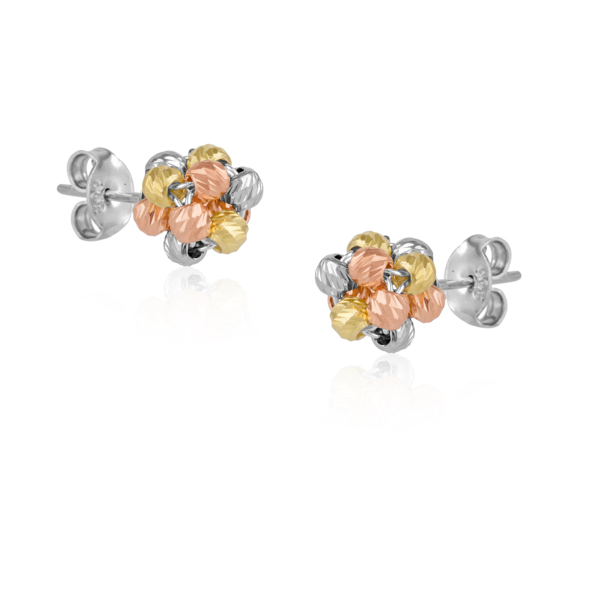 Sterling Silver Dorissa Beaded Stud Earring