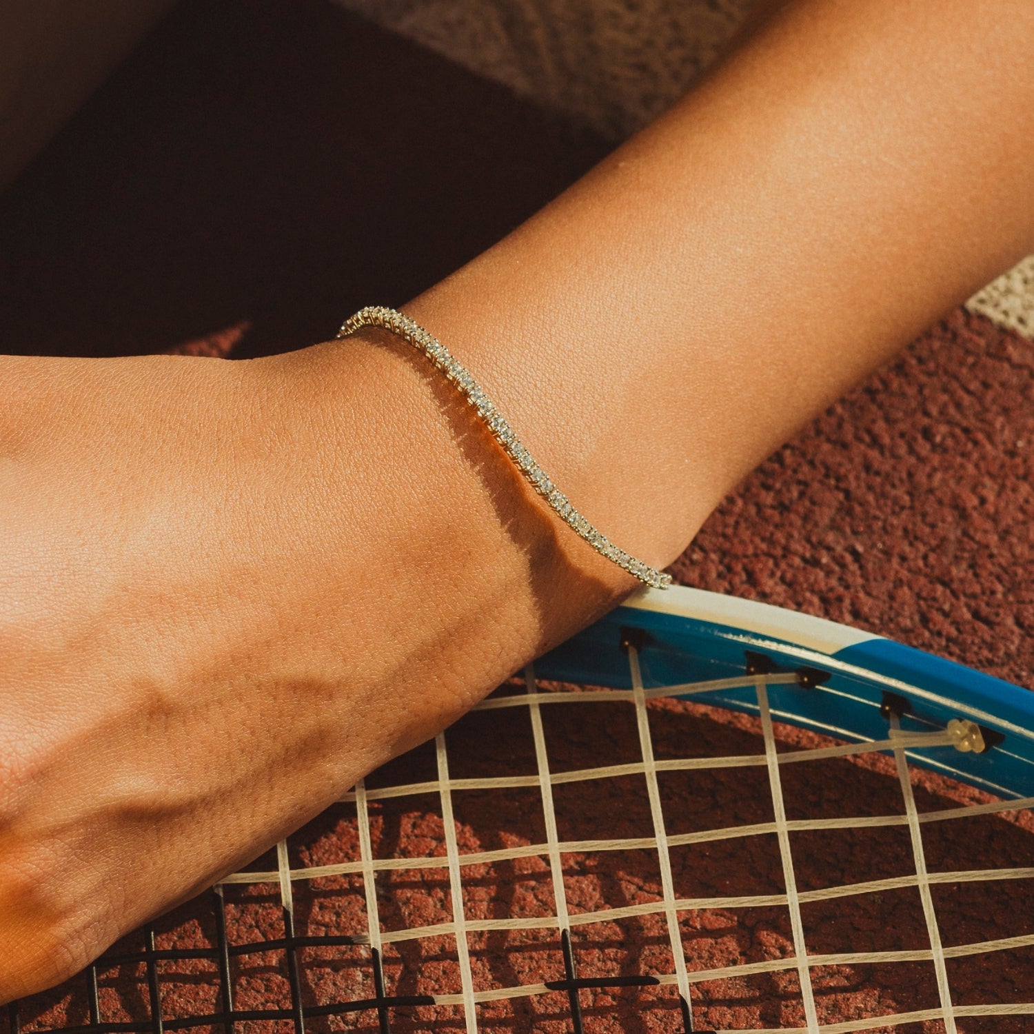 Sterling Silver Fine Tennis Bracelet