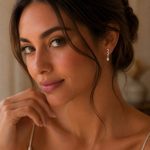 Sterling Silver Dripping Earring