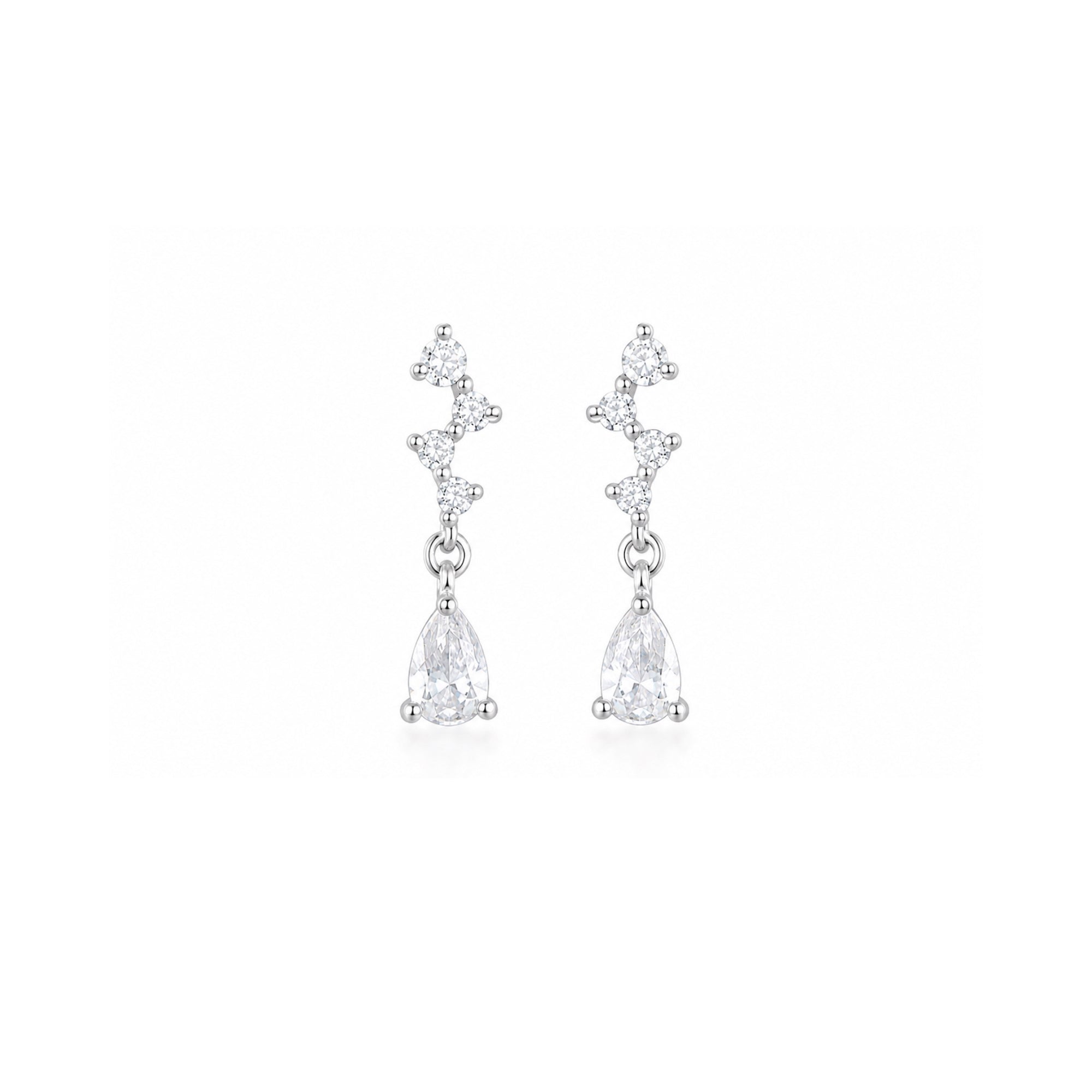 Sterling Silver Dripping Earring