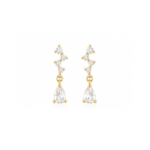 Sterling Silver Dripping Earring