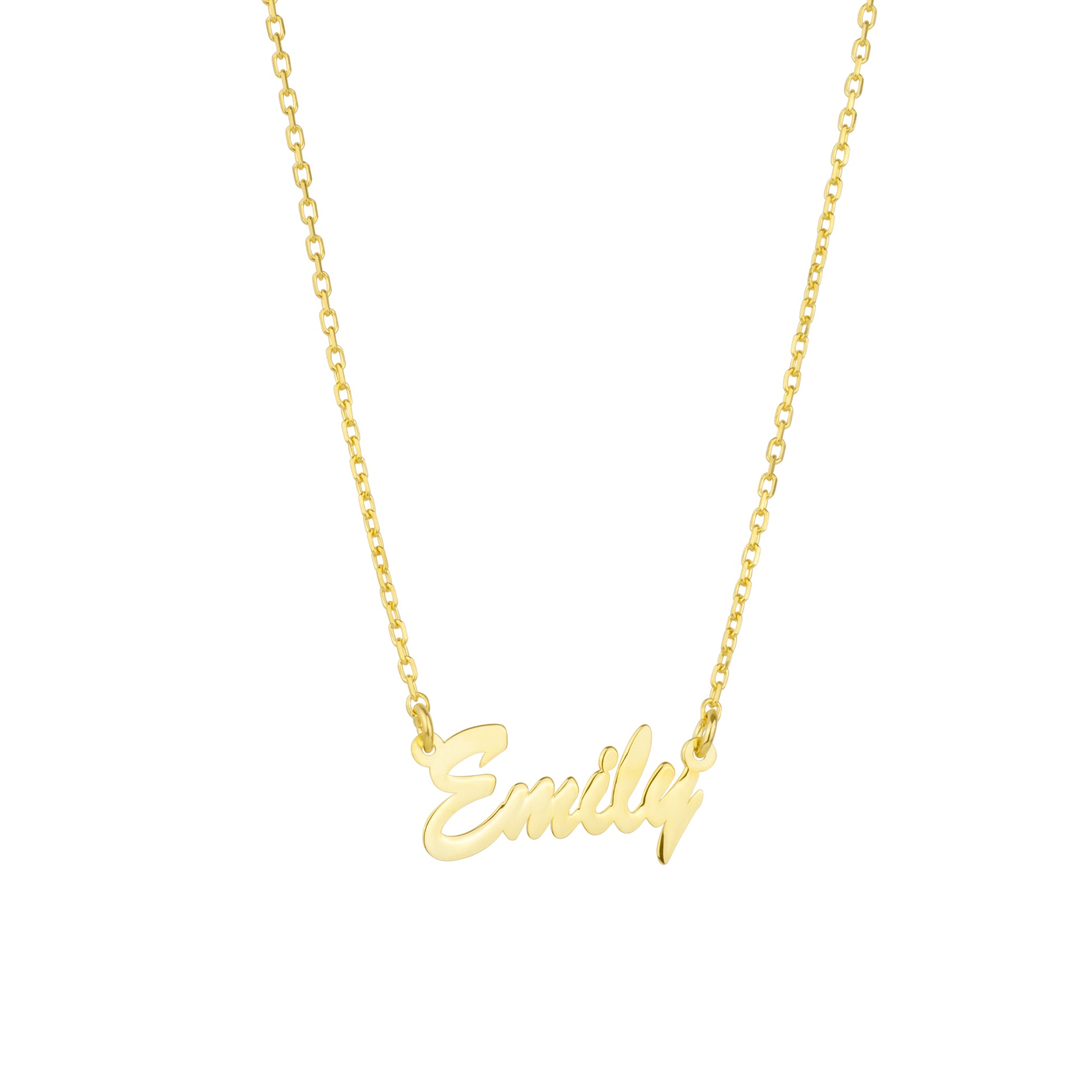 14ct Fine Solid Gold Signature Name Necklace