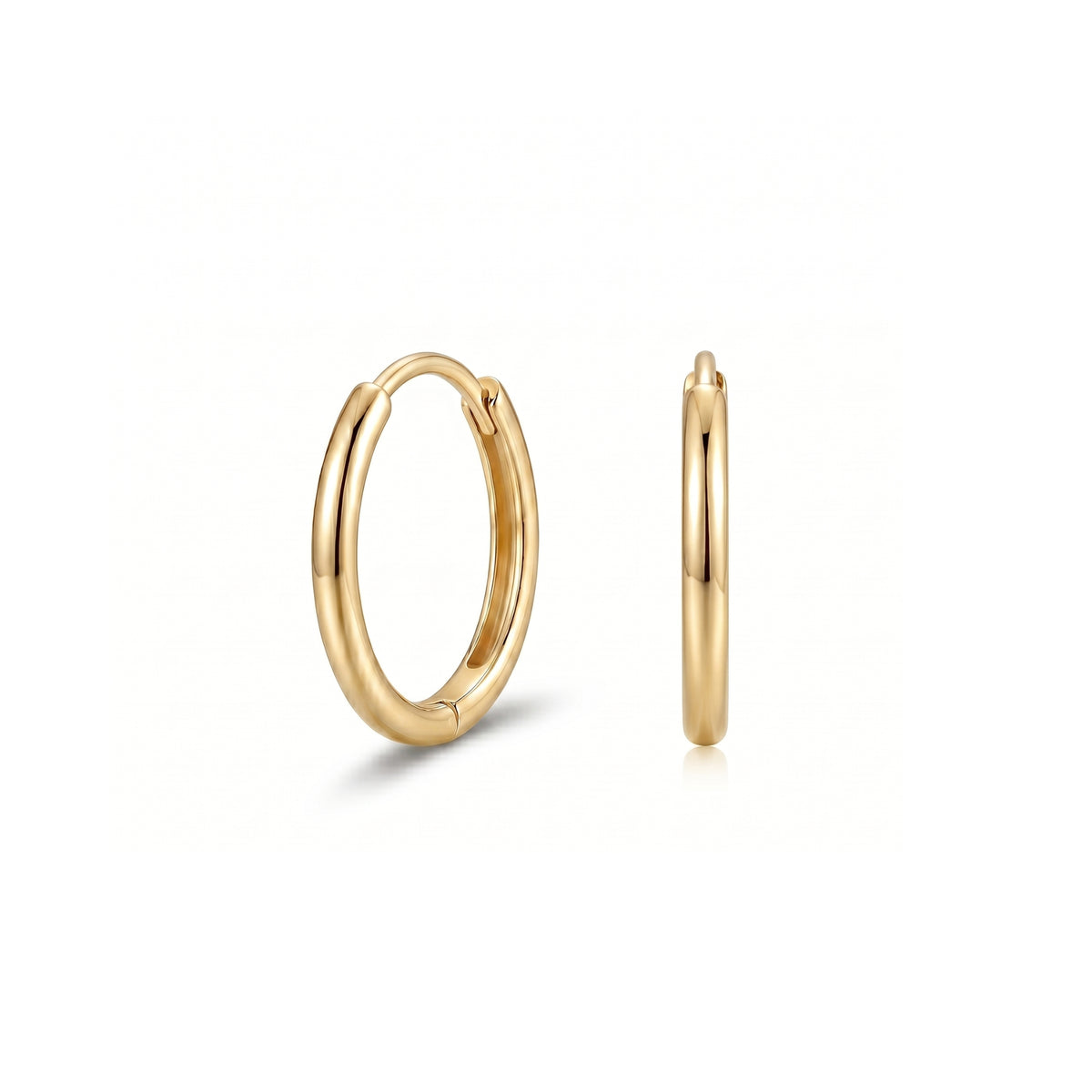 Sterling Silver Oval Hoop Earrings