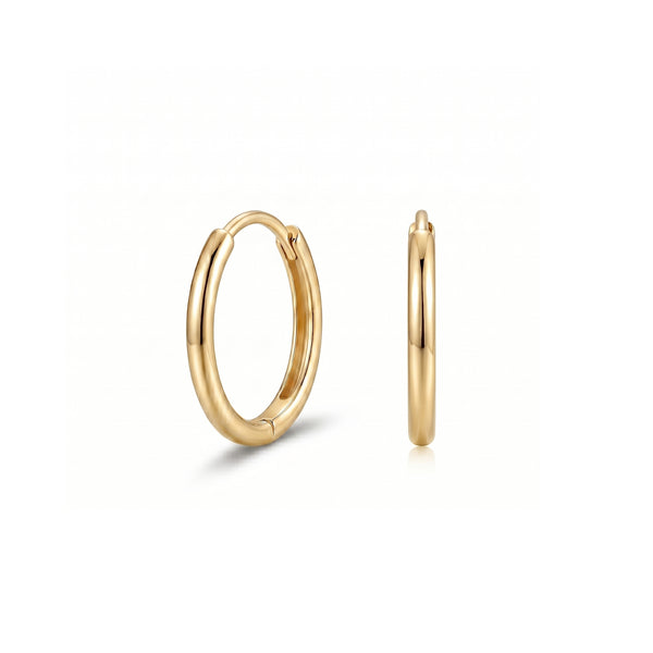 Sterling Oval Hoop Earrings