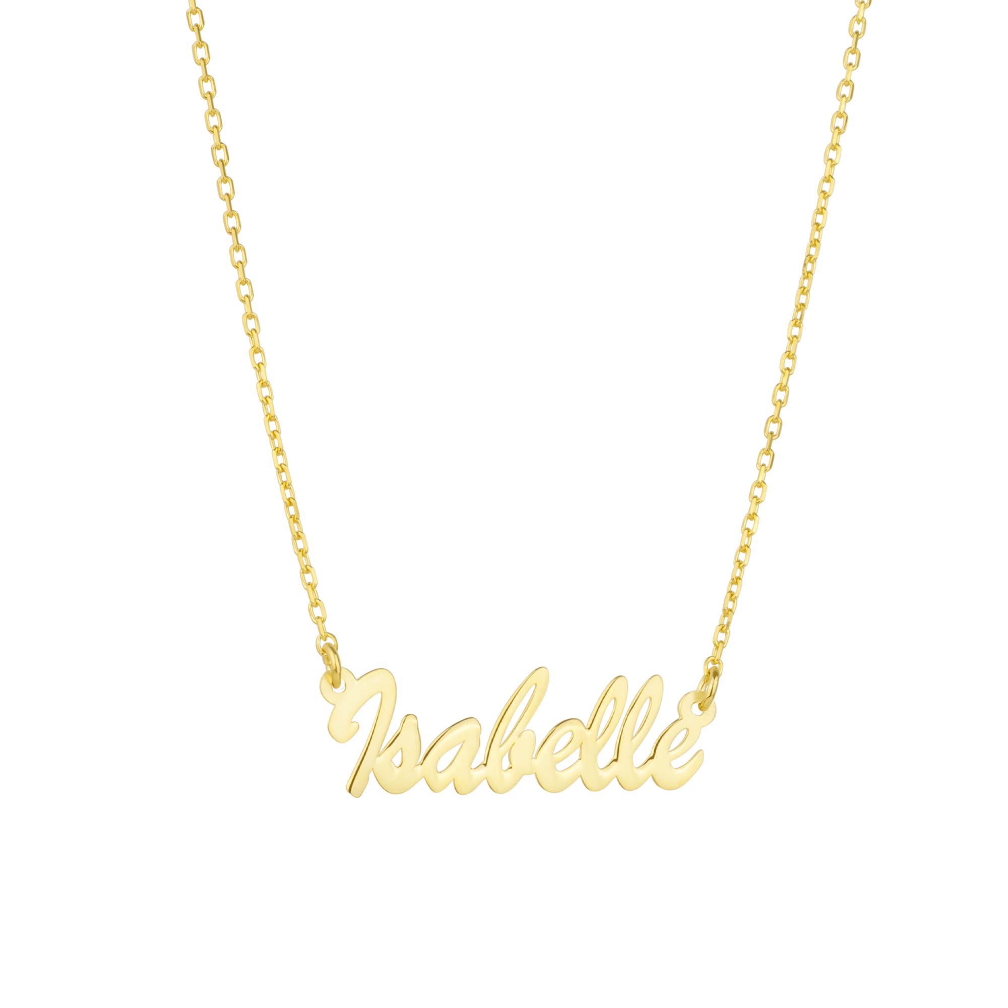 14ct Fine Solid Gold Signature Name Necklace