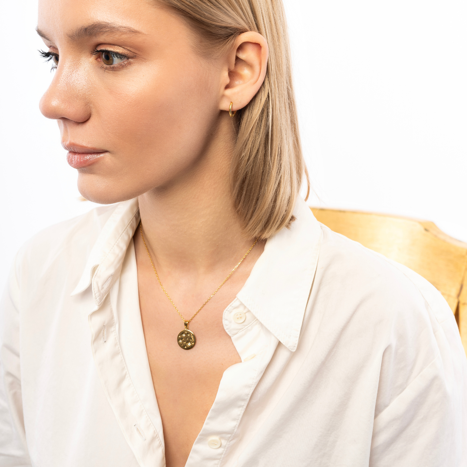 Sterling Silver Single Hoop Earring