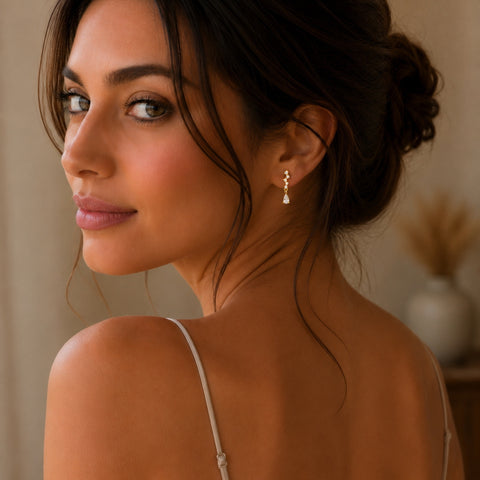 Sterling Silver Dripping Earring
