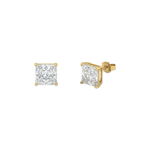 9ct Solid Gold Square Stud Earrings