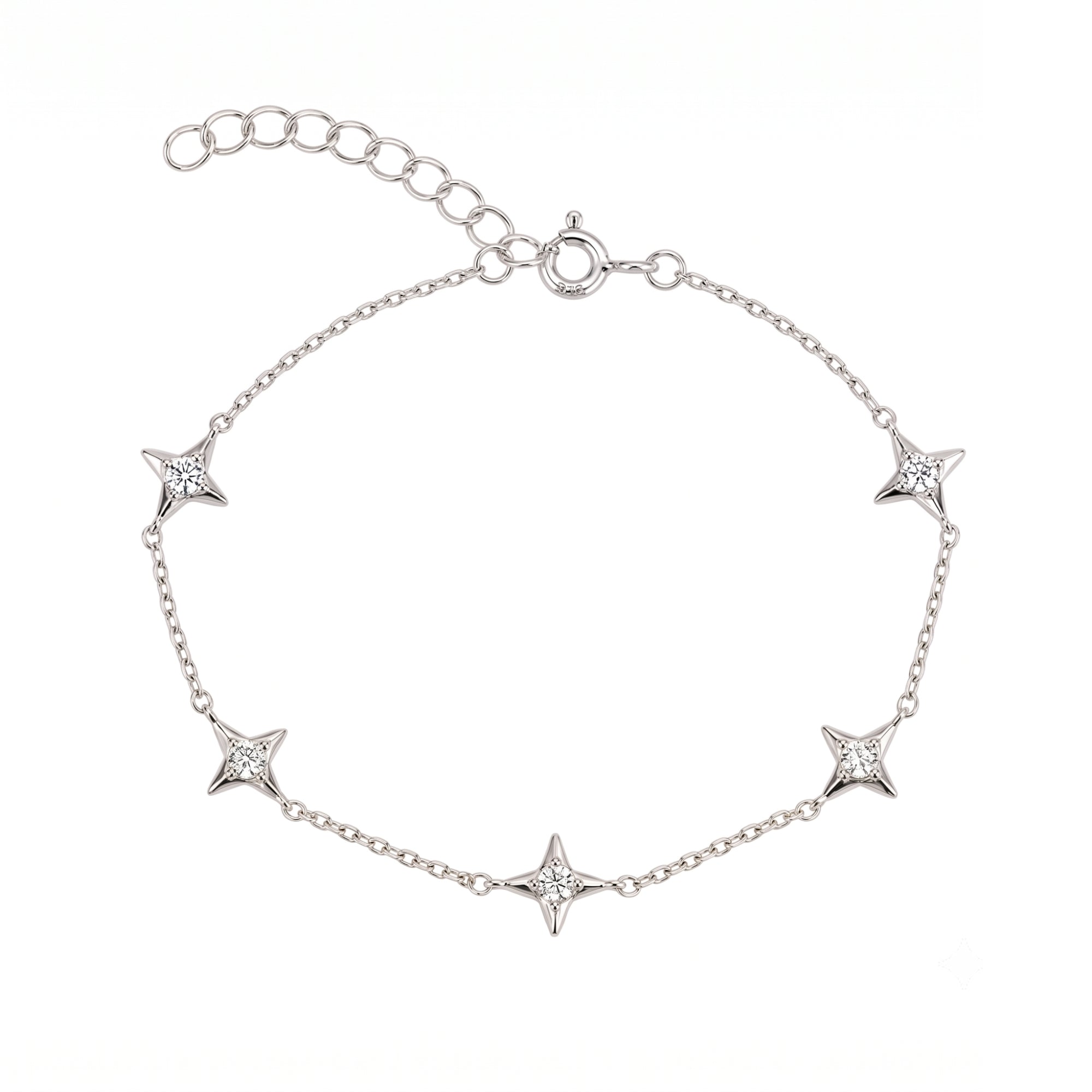 Celestial Star Sterling Silver Bracelet