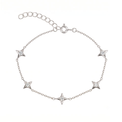 Celestial Star Sterling Silver Bracelet