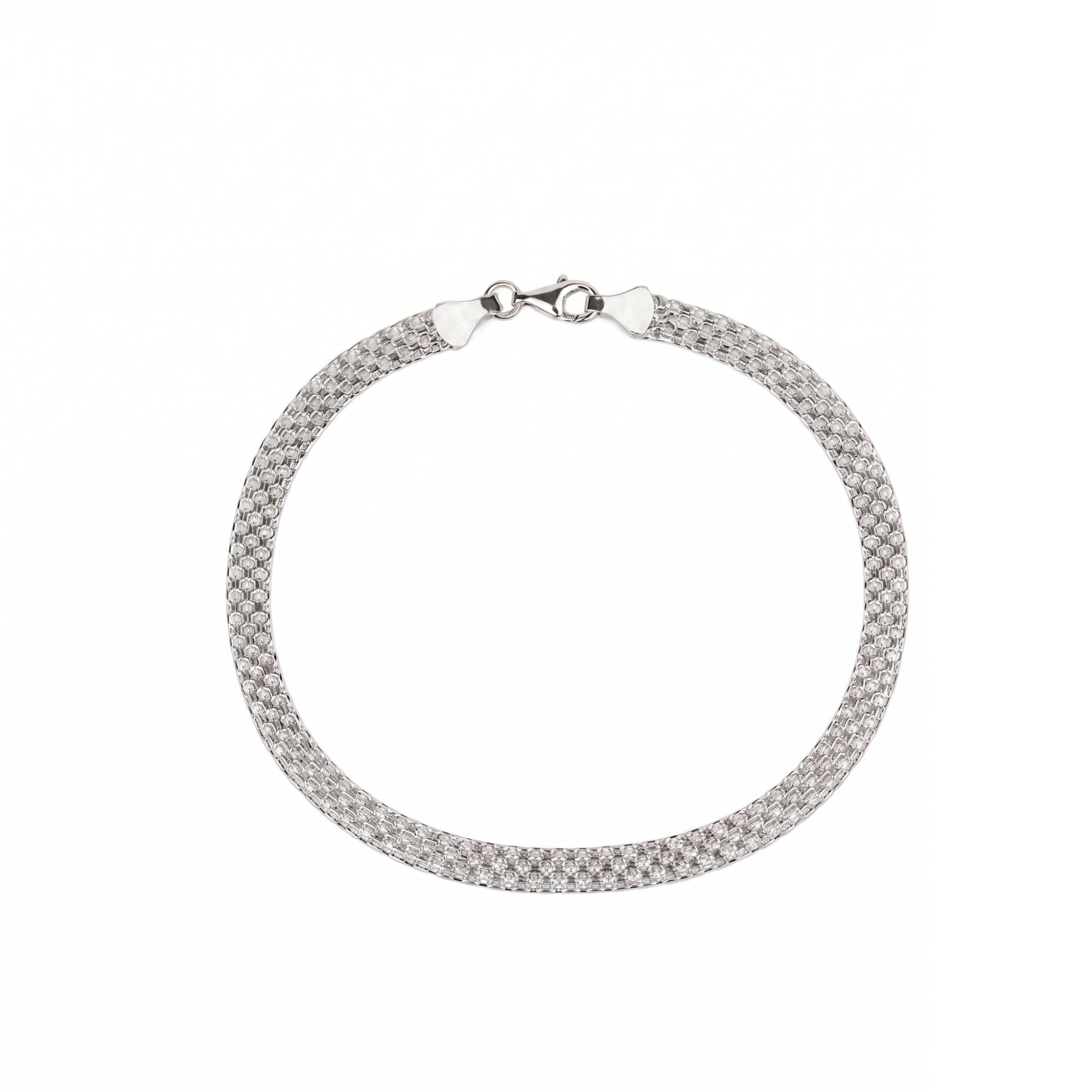 Sterling Silver Mesh Chain Bracelet